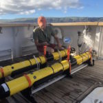 Tending to AUVs on offshore search & recovery project.