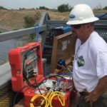 Dive supervisor observing scene.