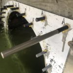 Epoxy anchors with flange guide rods