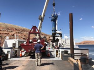 Lifting M/V Charles Hall Thruster