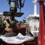 Lifting M/V Charles Hall Thruster